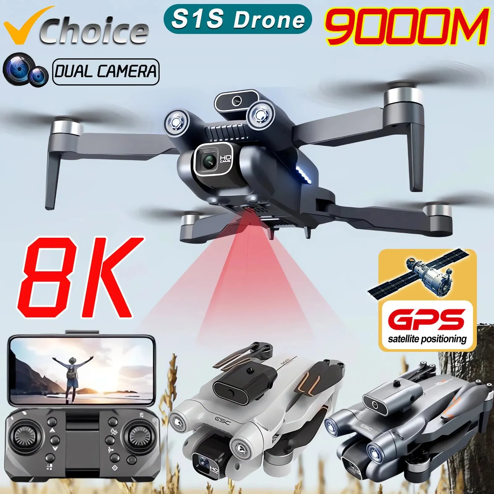 طائرة بدون طيار احترافية بدون  - مراجعة Drone Gps Mount وسعره