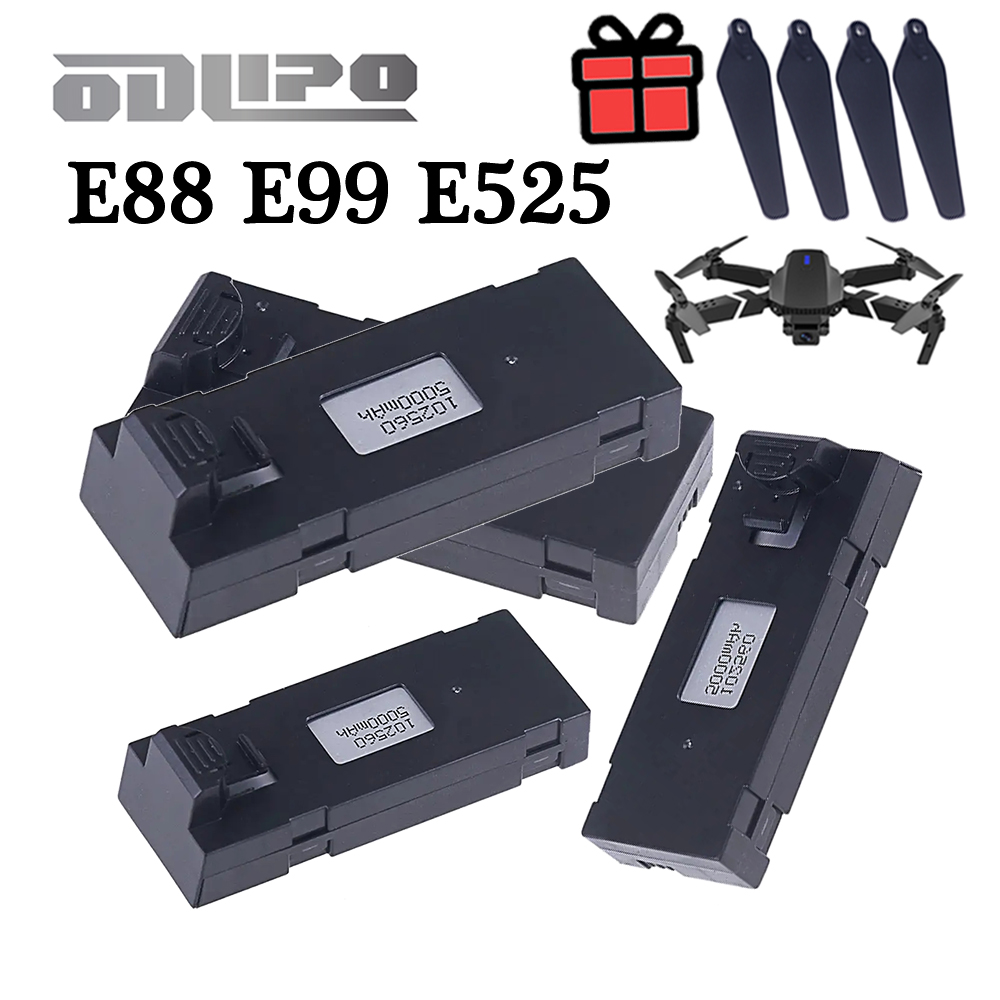 E88 3.7 فولت 5000 مللي أمبير ب - مراجعة Eachine Drone E58 وسعره