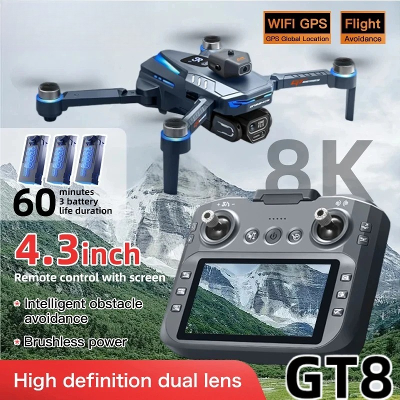 طائرة بدون طيار GT8 الأصلية بد - مراجعة Drone Gps Mount وسعره