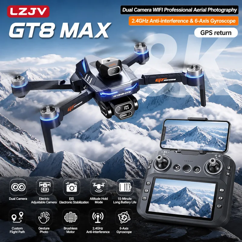 طائرة بدون طيار GT8 ماكس قابلة - مراجعة Drone Gps Module وسعره