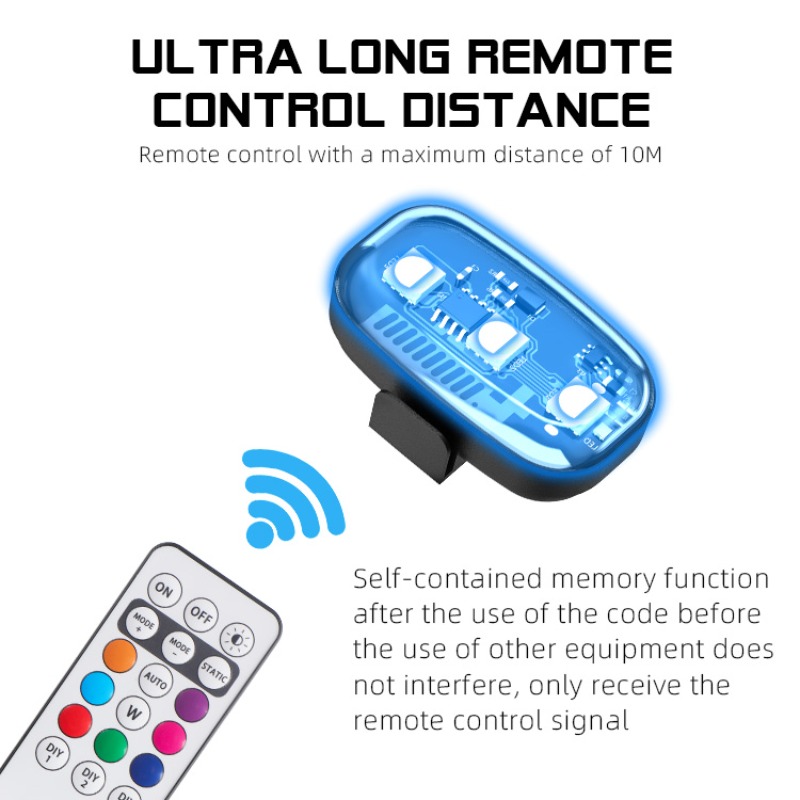 أضواء LED وامضة RGB للدراجات ا - مراجعة Drone Led Light وسعره